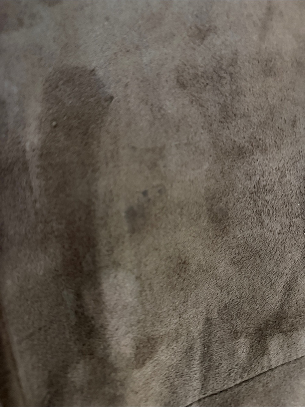 No label genuine Brown Suede long button down jacket- size Medium ***needs TLC - Picture 7 of 9